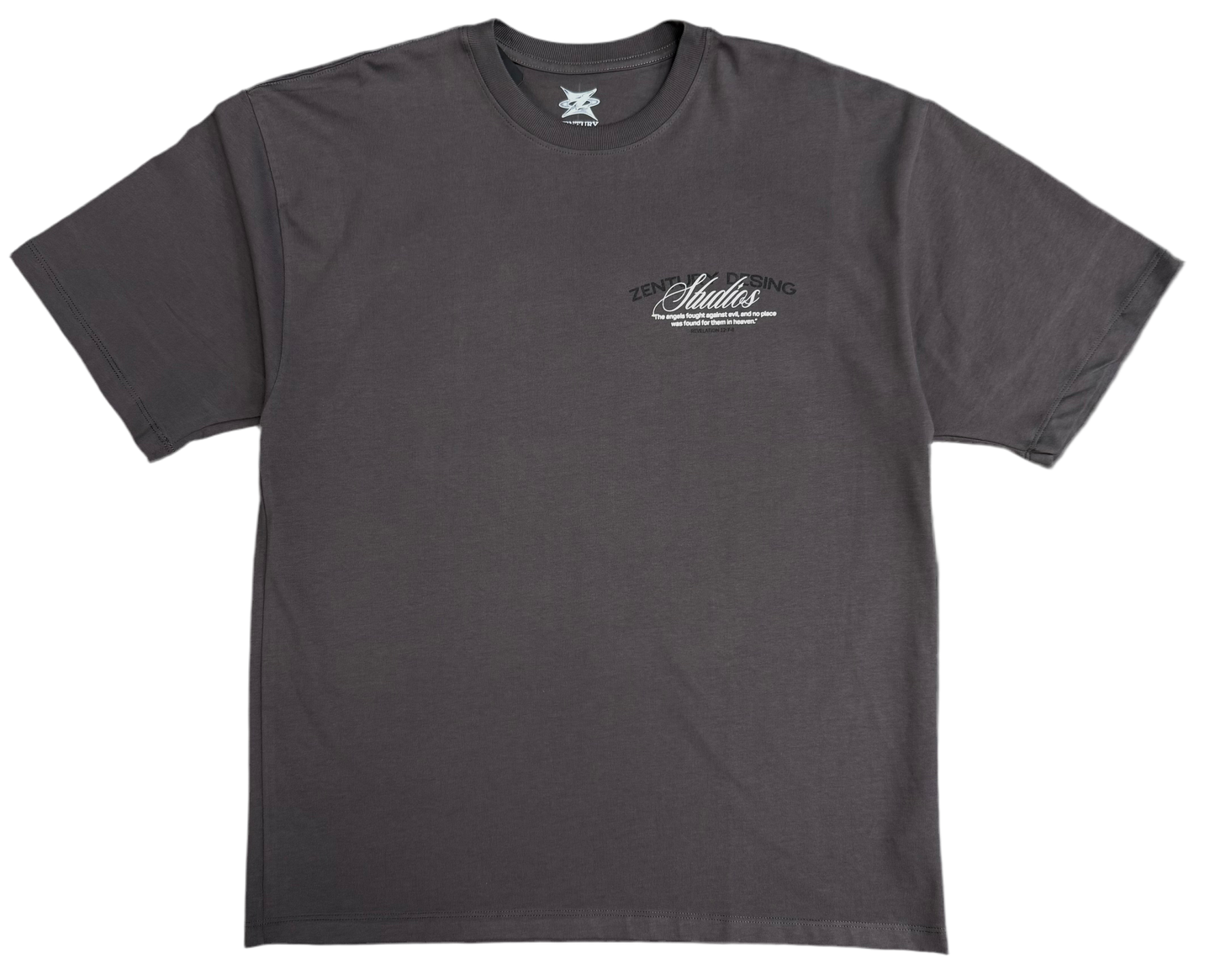 ZENTURY “DESING” ESTUDIOS- "Sky Soldier"- Oversized Gray Tee