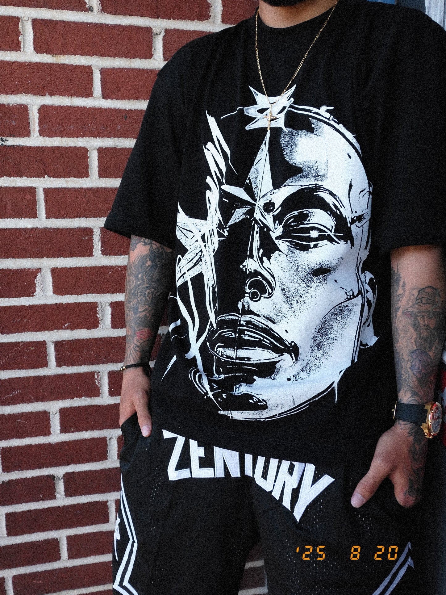 “Reborn” - Oversized Black Tee