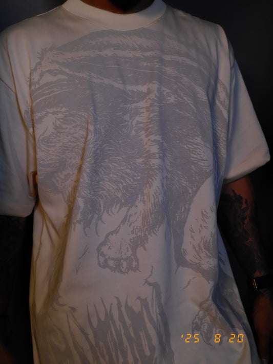 “Manticore” Oversized Beige Tee