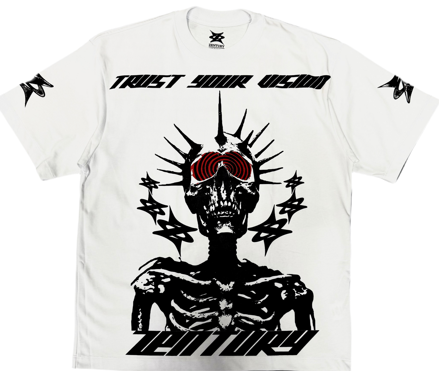 “Vision”- Oversized White tee