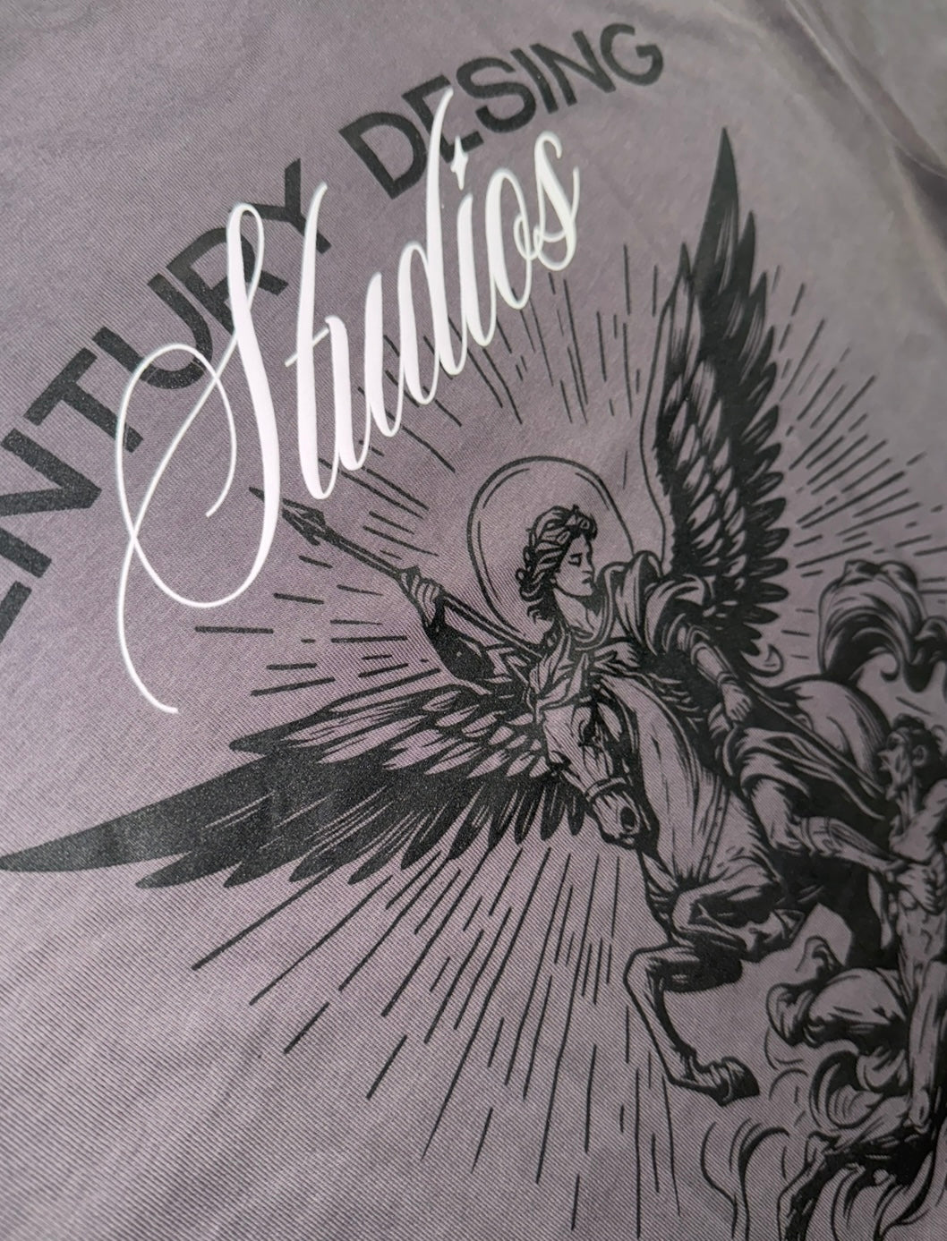 ZENTURY “DESING” ESTUDIOS- "Sky Soldier"- Oversized Gray Tee