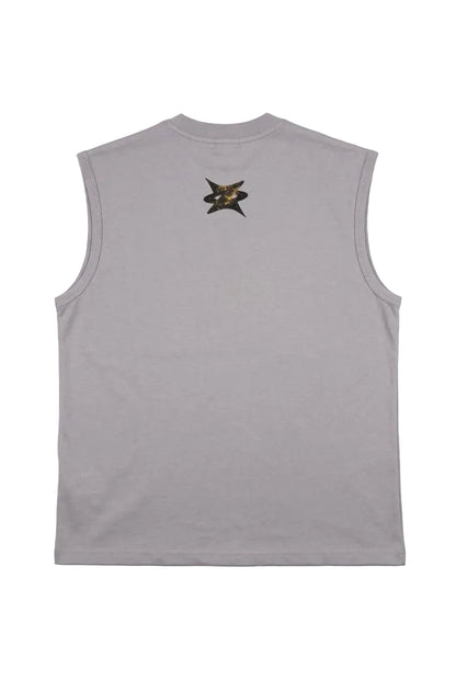 Skull Wave Sleeveless Tee