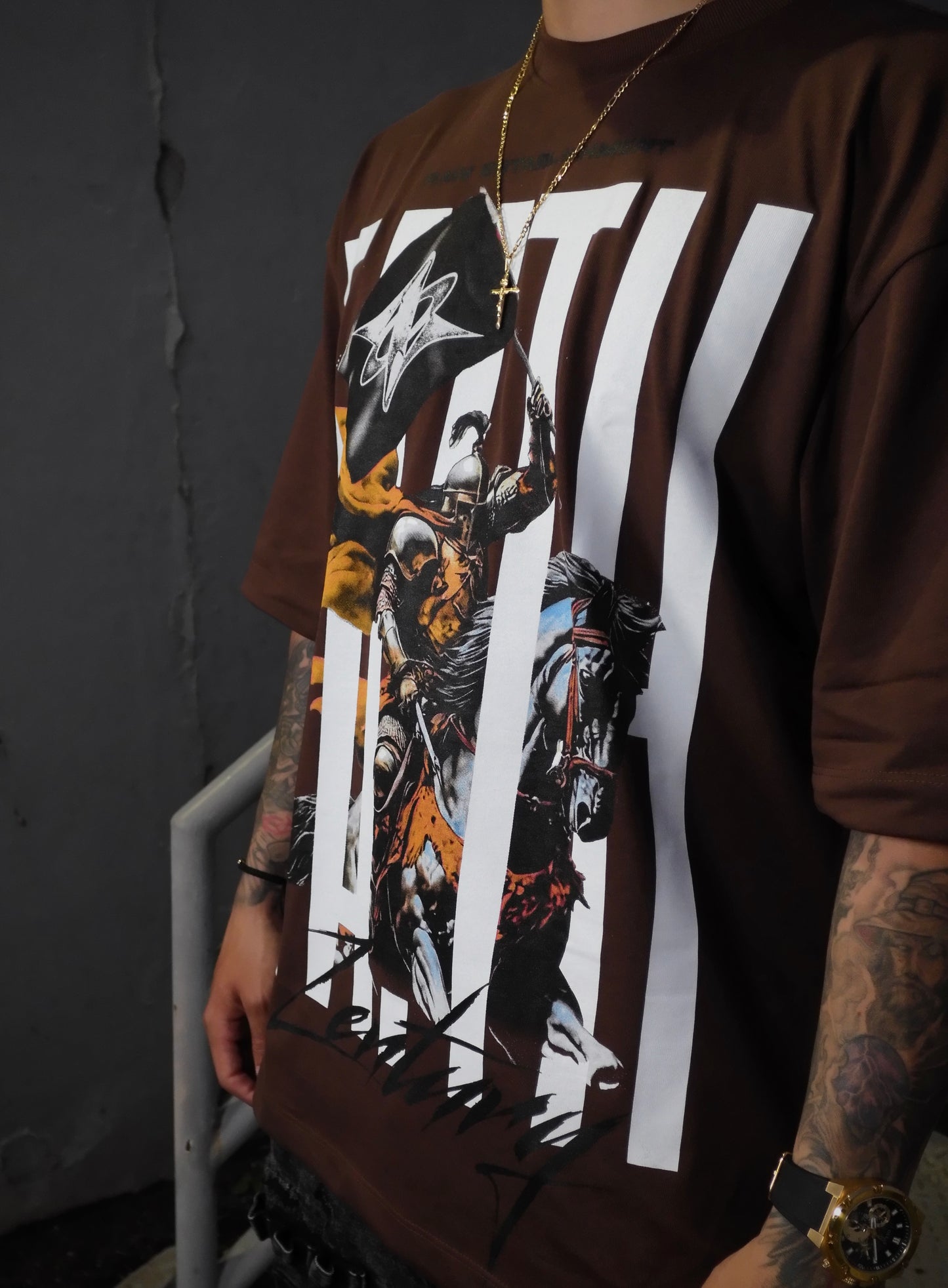 “Zenturion” - Oversized Toffee Tee