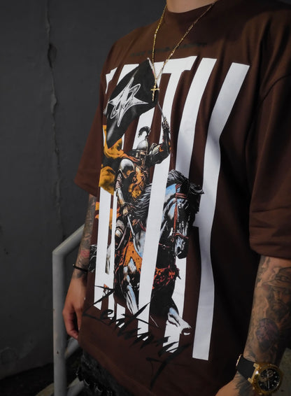 “Zenturion” - Oversized Toffee Tee