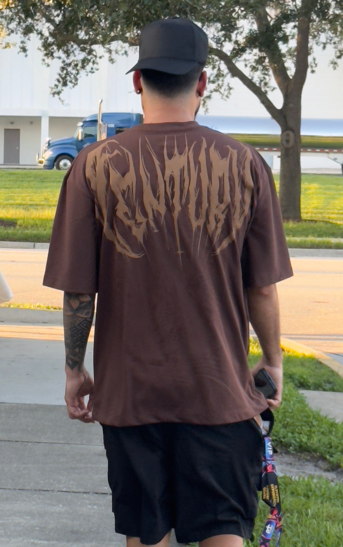 “The Archer” Oversized Toffee Tee