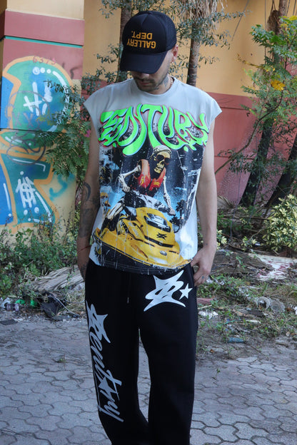 Skull Wave Sleeveless Tee
