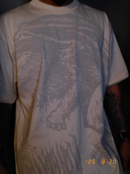“Manticore” Oversized Beige Tee