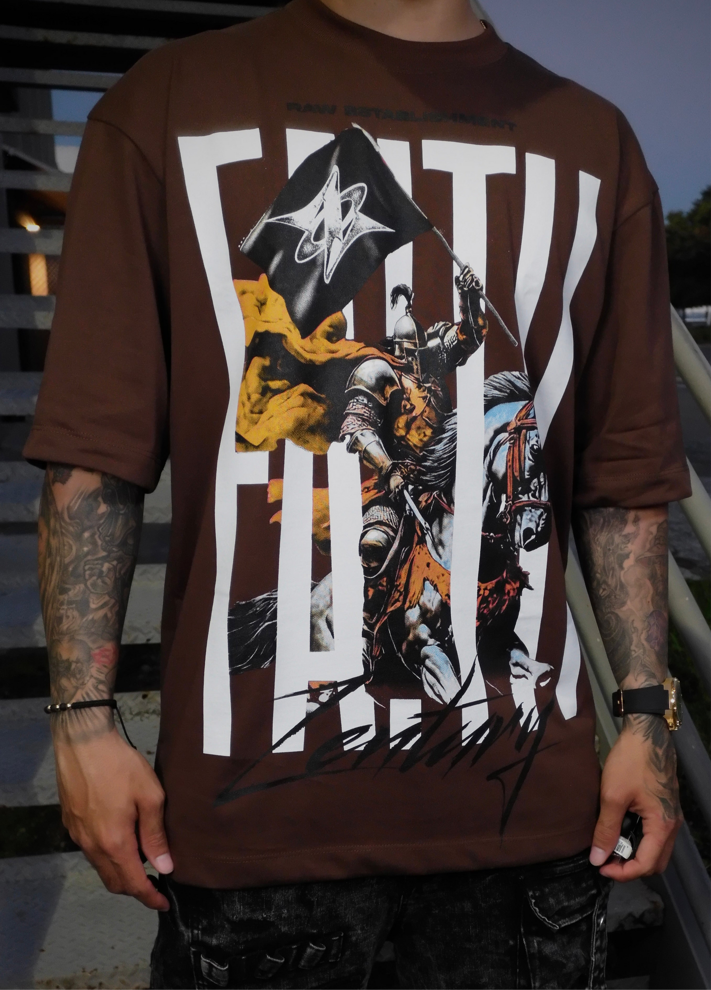 “Zenturion” - Oversized Toffee Tee