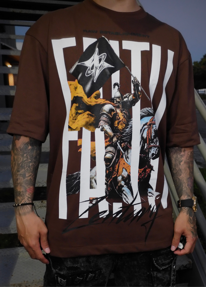 “Zenturion” - Oversized Toffee Tee