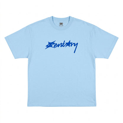 “Good luck” -Oversized Blue Tee