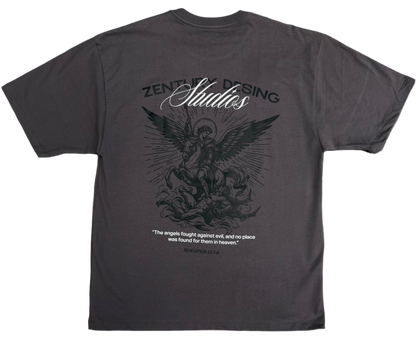 ZENTURY “DESING” ESTUDIOS- "Sky Soldier"- Oversized Gray Tee