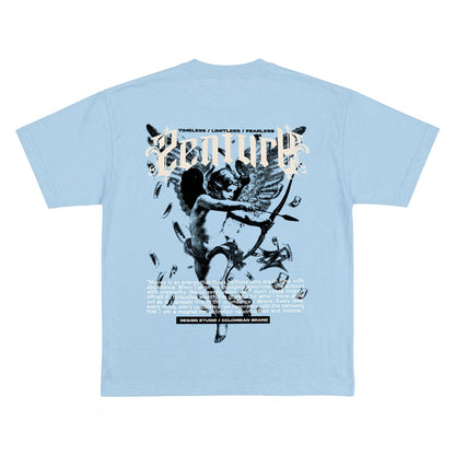 “Divinity” - Oversized Blue Tee