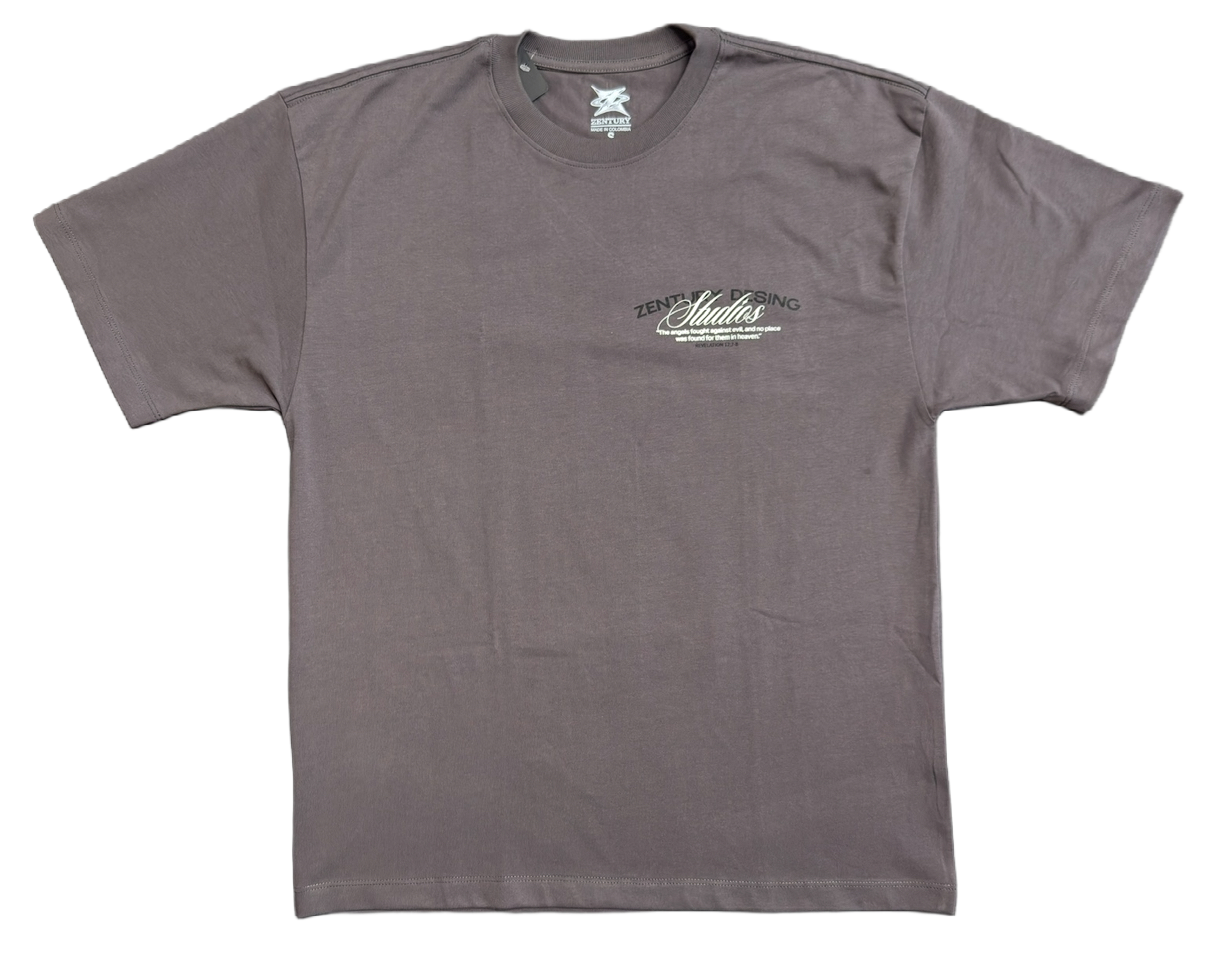 ZENTURY “DESING” ESTUDIOS- "Sky Soldier"- Oversized Gray Tee