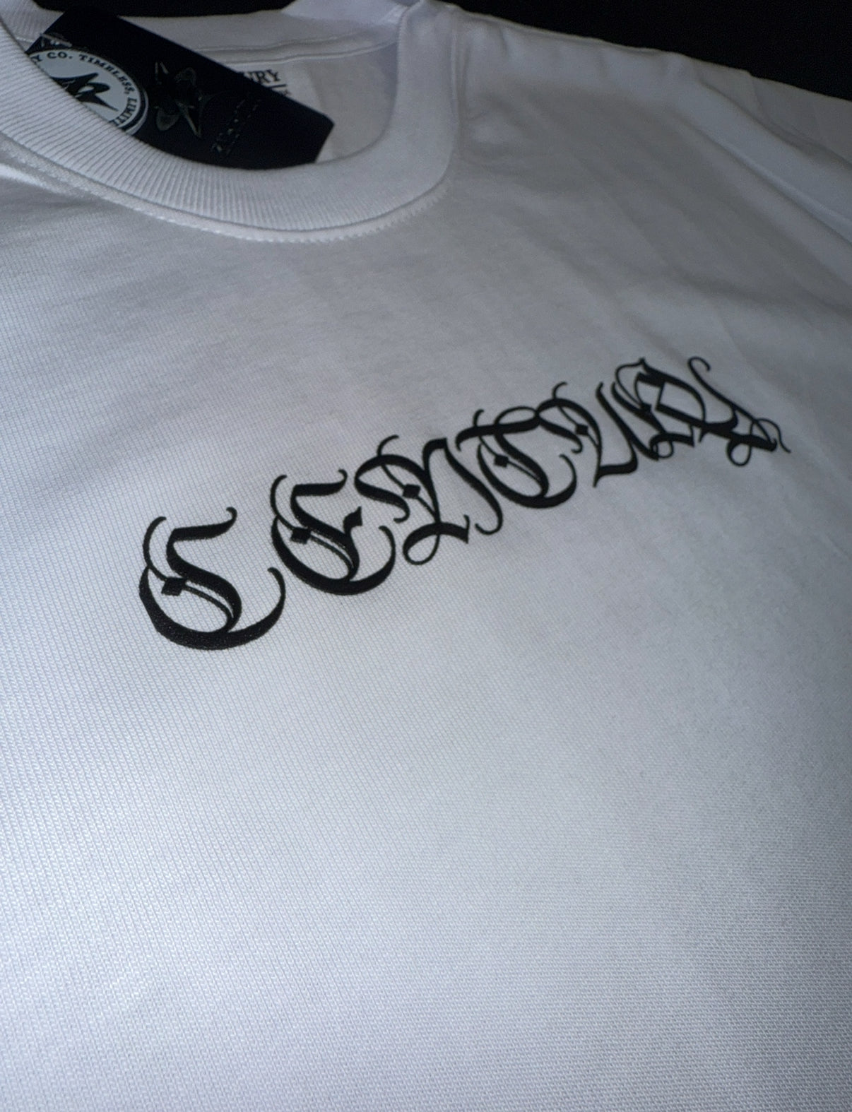 “Inner Vision” – Oversized White Tee